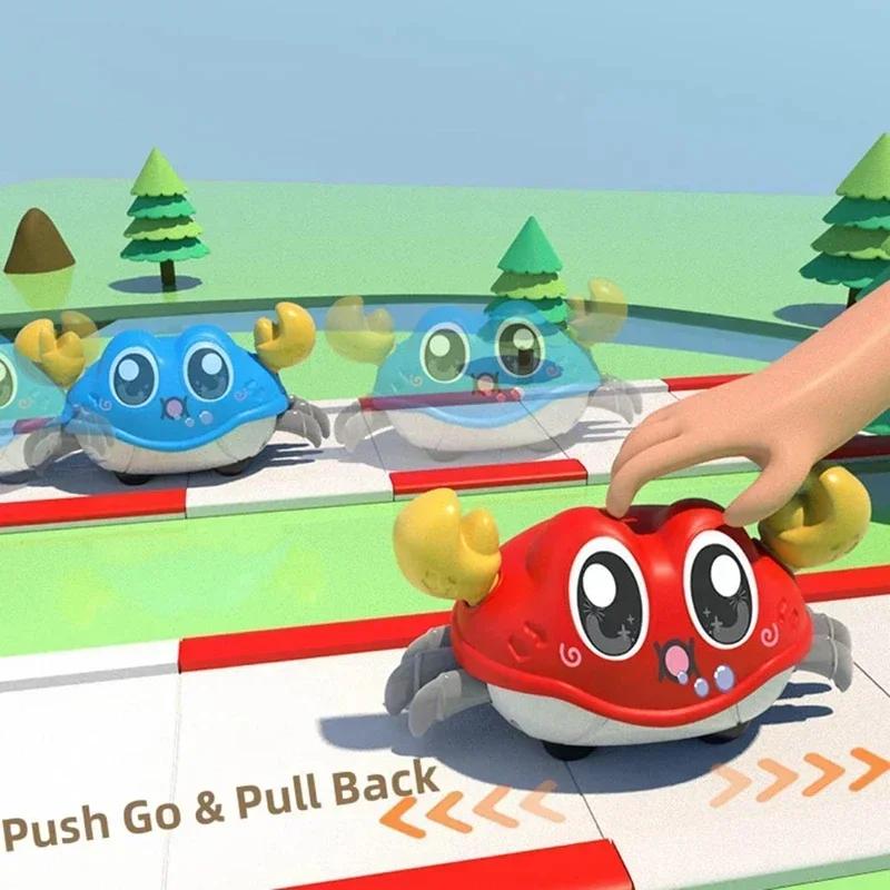 Crawling Crab Baby Sensory Inertial Toys Infant Learning Crawl Walking Cartoon Cute Montessori Toy for Kids Children Gifts