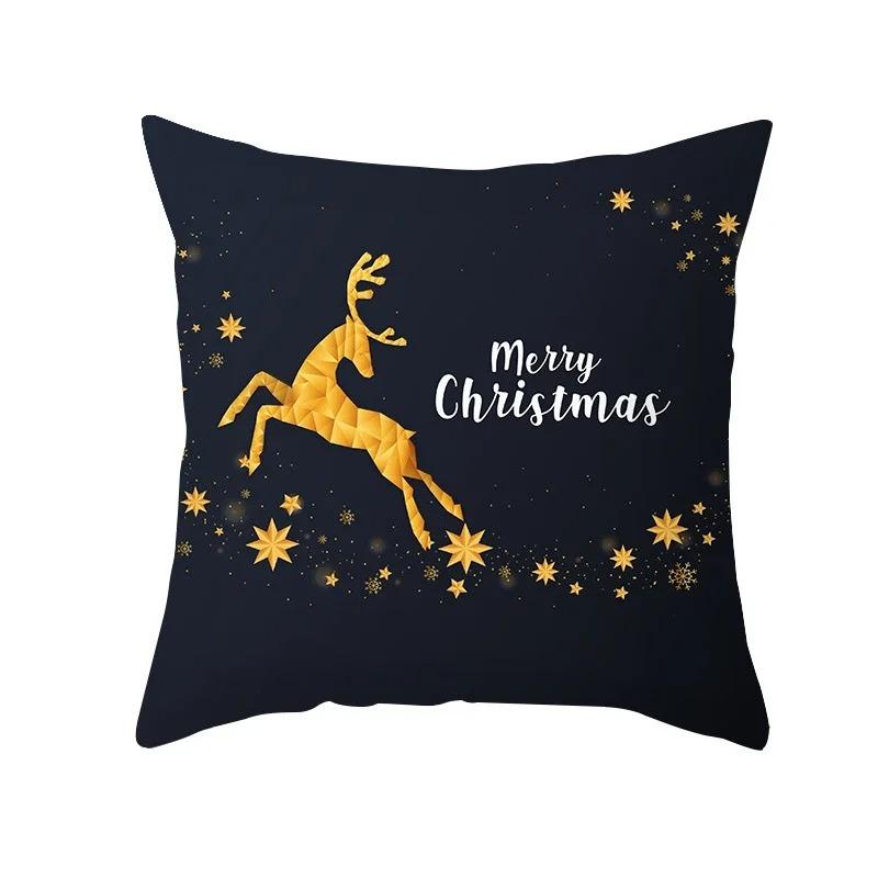 Christmas Themed Pillowcases Car Accessories Office Santa Claus Living Room Sofa Home Pillowcases