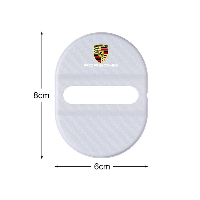 4pz Copertura Protettiva Elastica per Fibbia Serratura Portiera Auto in Silicone Per Porsche Cayenne Panamera Macan 911 Taycan Boxster Cayman 918Pajun
