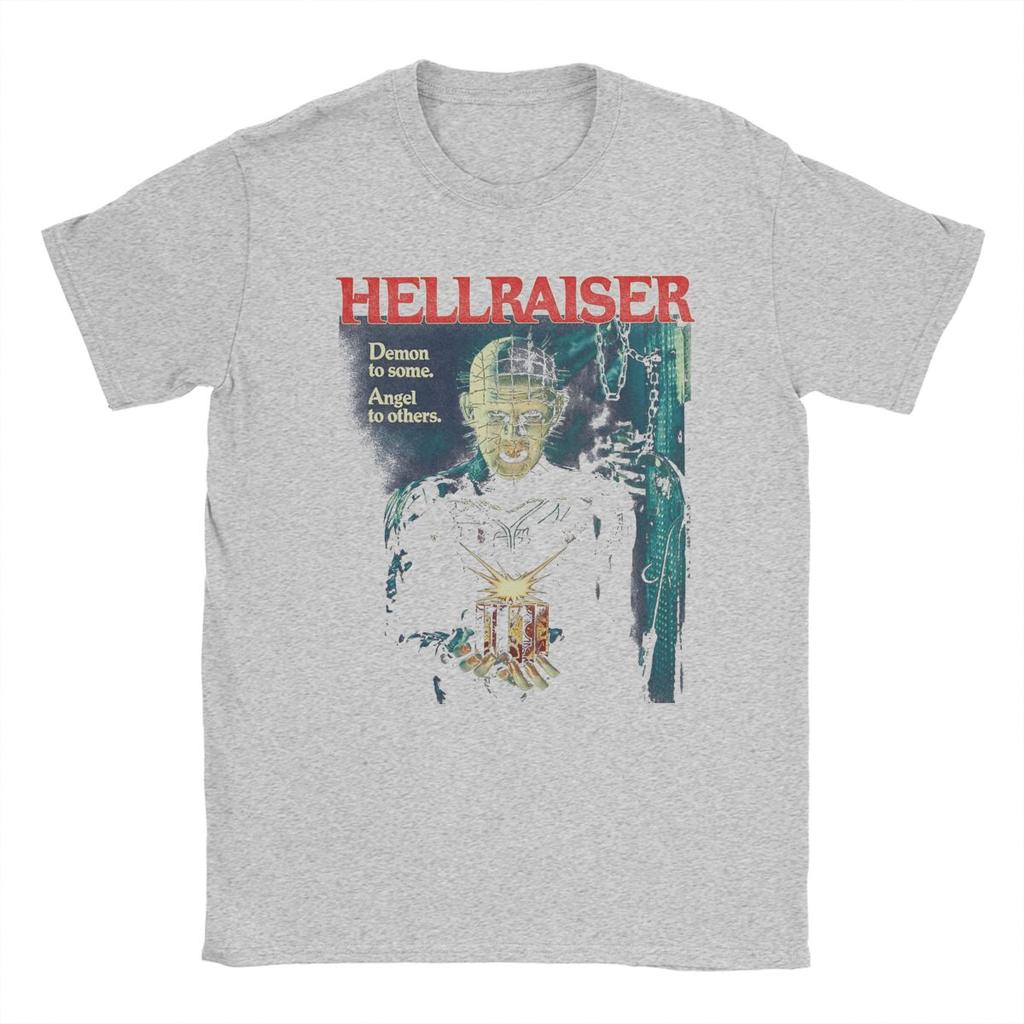 Men T-Shirts Hellraiser Pinhead Vintage Cotton Tees Short Sleeve T Shirts Round Neck Clothes Gift