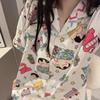 Pajamas Women's Summer Short-sleeved Gentle Wind Simple High-value Casual Women's Short-sleeved Loungewear Set