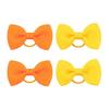 Puppy Dog Hair Bows with Rubber Bands Handmade Small Bowknot Dog Hair Accessories Pet Grooming Supplies