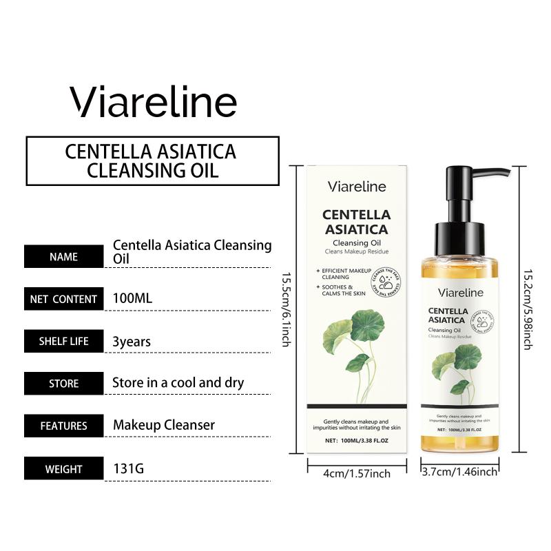 Centella Asiatica Makeup Remover Oil Nourishing Soothing Moisturizer For Effective Waterproof Makeup Removal Home Use