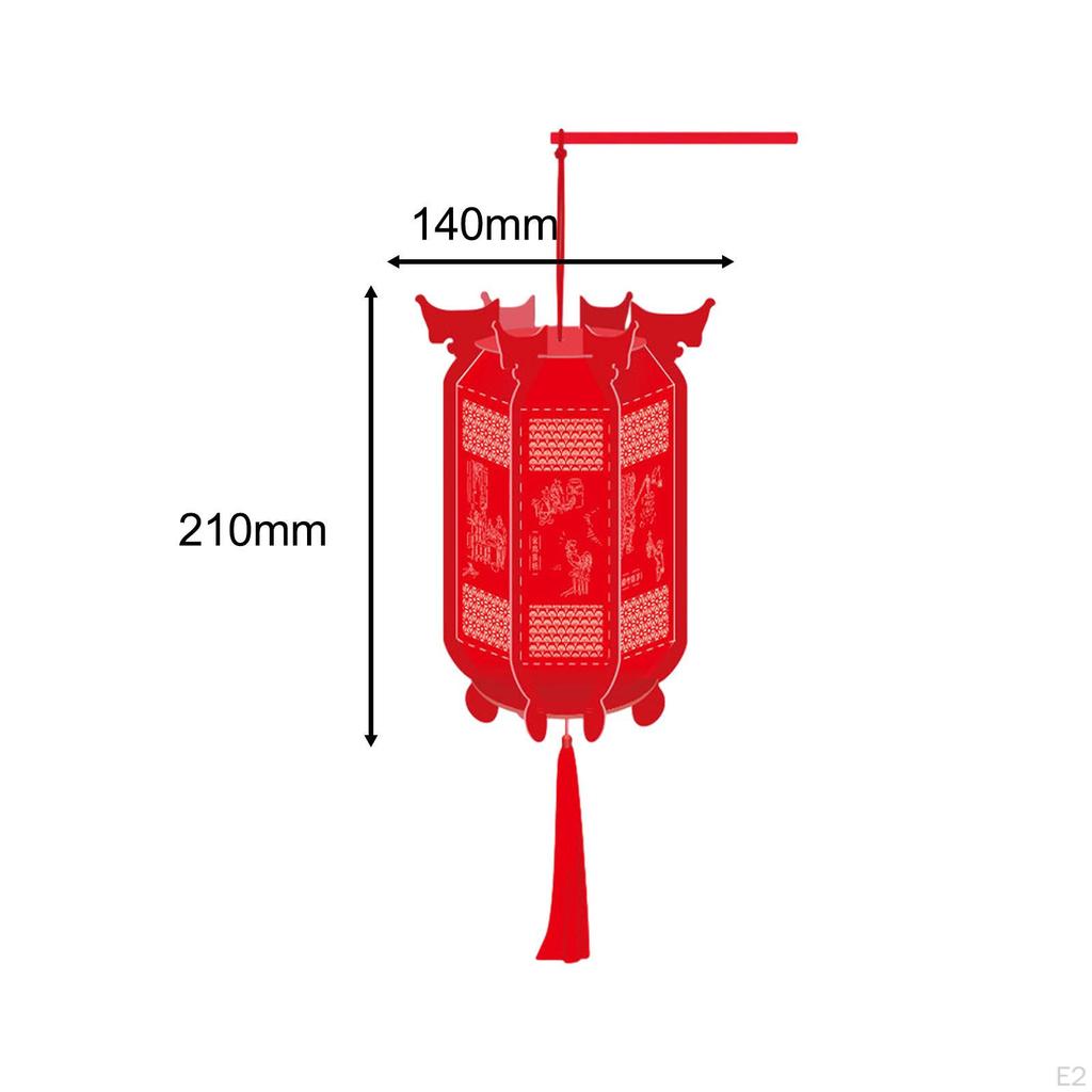 Chinese Year Lantern DIY Material Set Red Craft Good Luck Spring Festival