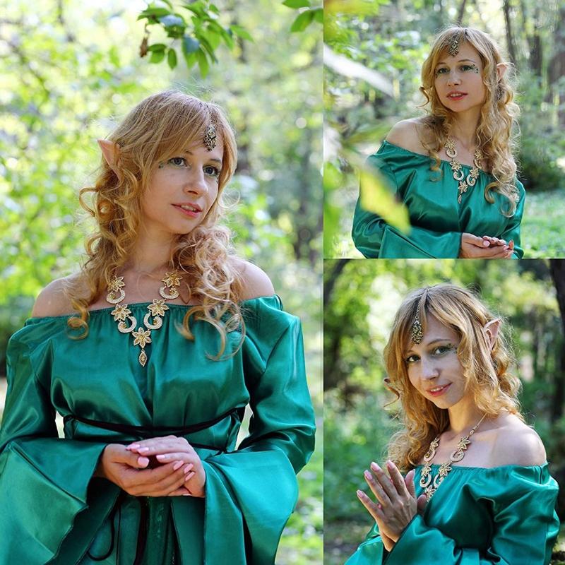 Halloween Latex Elf Ears Simulation Soft Harmless False Ears Props Elf Angel Dress Up Cosplay Christmas Decor