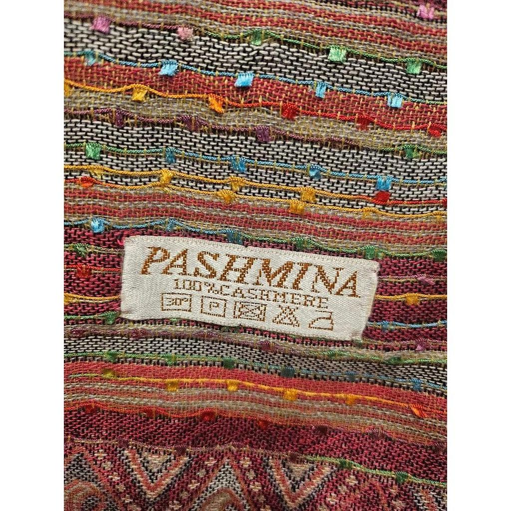 Used PASHMINA 100% CASHMERE STOLE