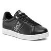 Emporio Armani EA7 Leather Comfortable Minimalist Low-Top Sneakers Men sneakers Black X8X102XK258N763
