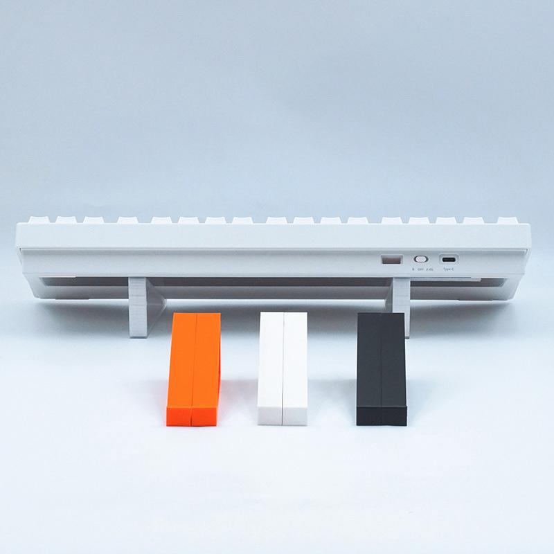 1 Pair Portable Keyboard Elevated Stand Raised Keyboard Angle Plastic Computer Keyboard Riser Monitor Holder Comfortable Typing