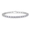 Row of Diamonds Simple Light Luxury Bracelet Single 0.1 Carat Women's Moissanite PT950 Platinum - Everyday Versatility