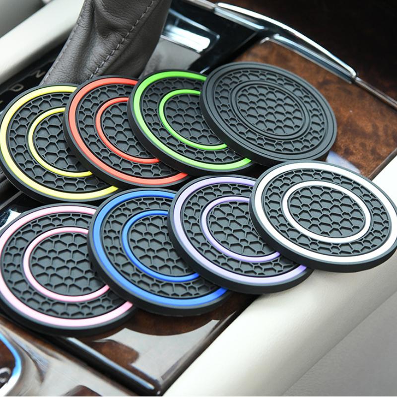 Universal Car Cup Holder Coasters Non-Slip And Anti-dust Insert Auto Car Cup Mat Car Interior Accessories