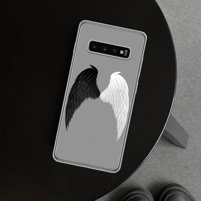 Angel Wings Demon Wing Phone Case Cover for Samsung Galaxy S26 S25 Edge S24 S23 Ultra S22 Plus S21 FE S20 + Art Customized Funda