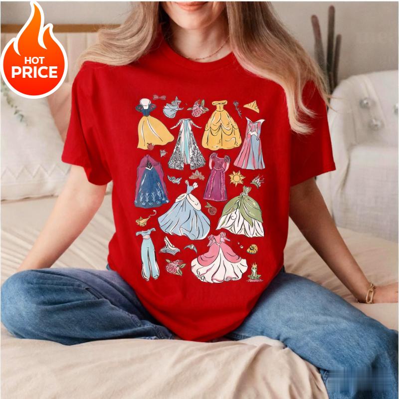 2026 Summer Princess Graphic Tshirt Unisex Unisex Fashion Cotton Quality Casual Loose Short Sleeve Classic Unisex