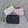 26C Crăciun Crack Șampanie LP Geantă Cutie de Prânz Geantă Cosmetică Portabilă Geantă de Umăr Crossbody cu Lanț Romboidal Femei
