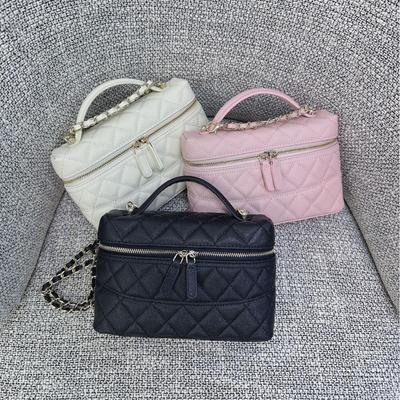 26C Crăciun Crack Șampanie LP Geantă Cutie de Prânz Geantă Cosmetică Portabilă Geantă de Umăr Crossbody cu Lanț Romboidal Femei