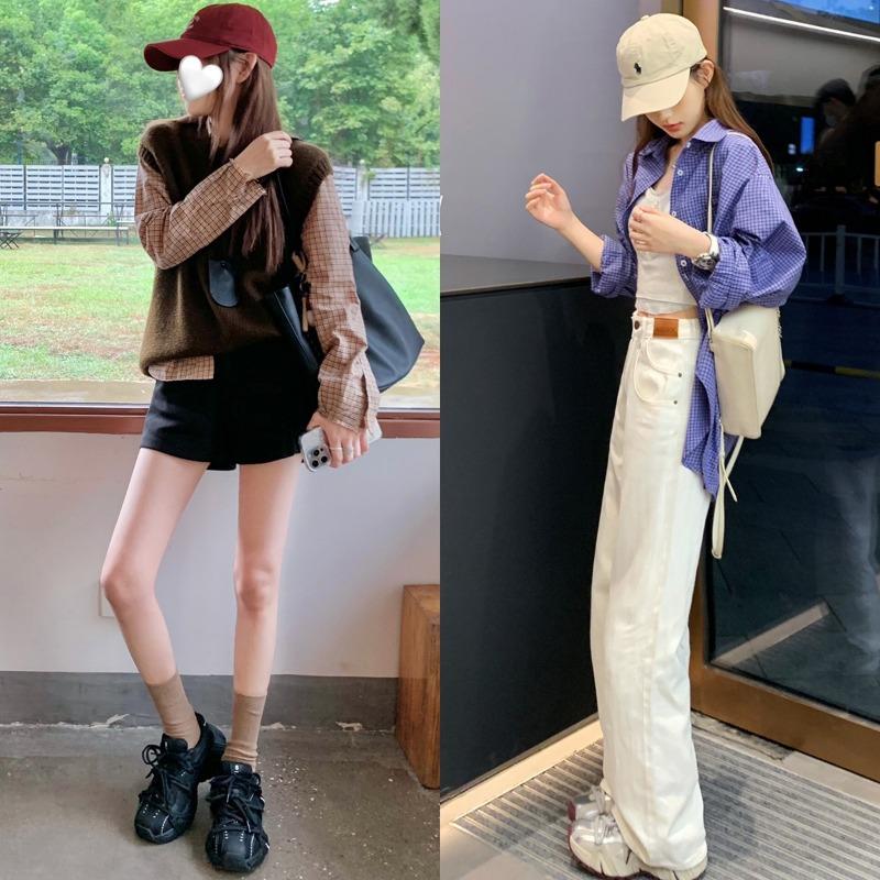 ~ Pictorial girl, fashionable pair of shoelaces, mesh splicing, thick-soled heightening dad shoes