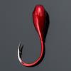 1/10/20Pcs Lifelike Lead Overturned Fishing Hooks Fishing Tackle Lure Bait Red Worm
