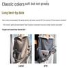 Women's Wool Color Block Half-Zip Casual Sweater with Big Lapel