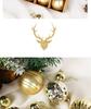 42pcs Electroplated Shiny Christmas Tree Baubles - Creative Hanging Ornaments for Festive Decoration