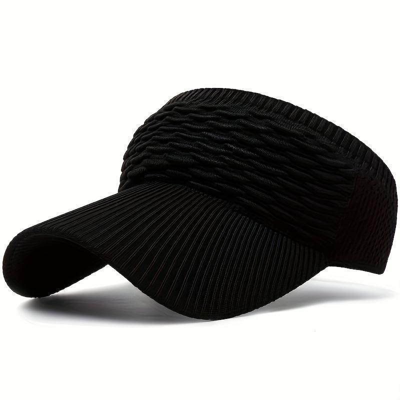 

Women s Lightweight Sun Visor Hat - Breathable Elastic Polyester, Textured Weave Design, Multi-Color Options for Running