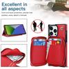 Zipper Purse Bag Card Holder Leather Flip Case For iPhone 14 15 16 Pro Max 12 13 X XS XR 7 8 Plus SE2022 Wallet RFID Stand Cover