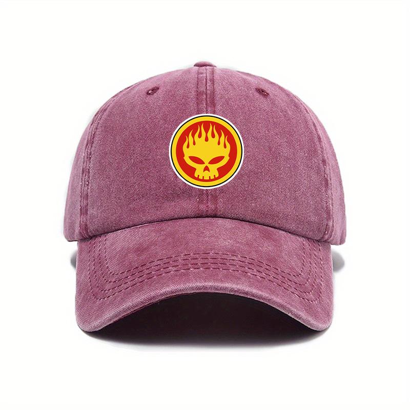 Baseball Cap Women s Literary Retro Outdoor Washed Baseball Cap Peaked Cap красный