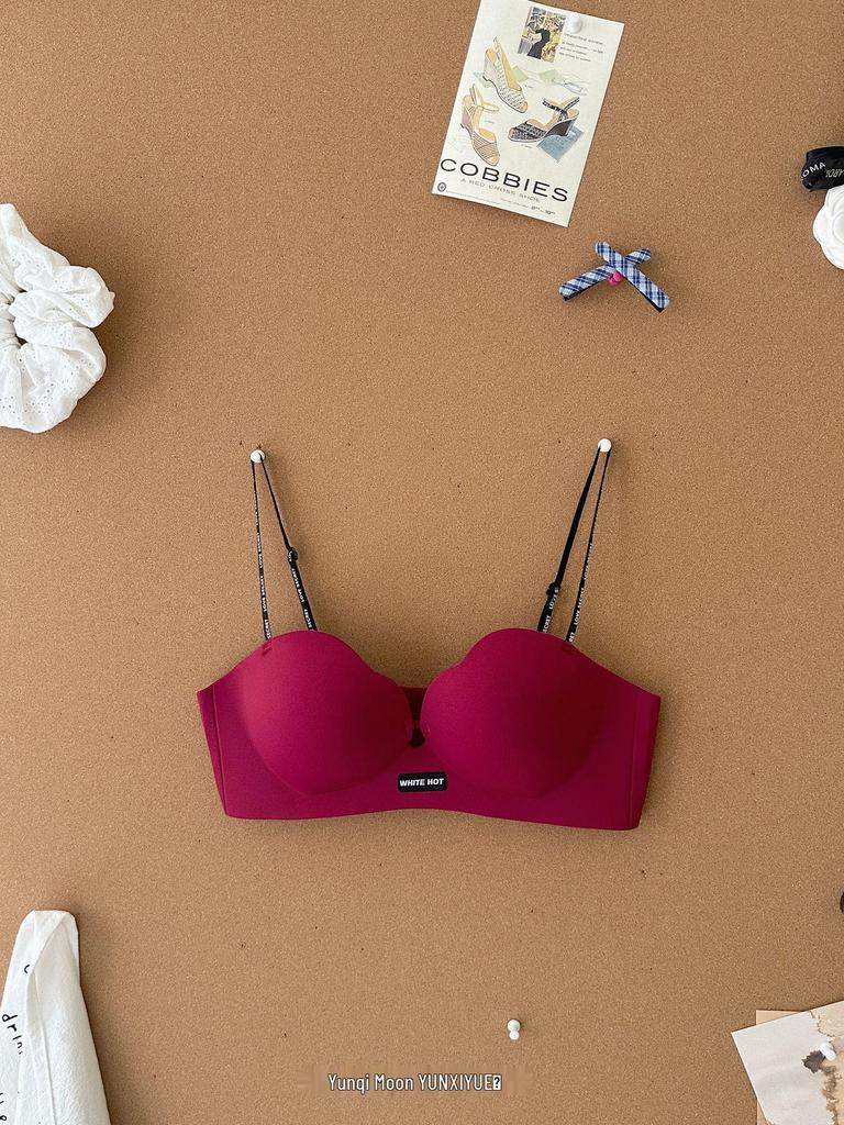 Thin Strap Seamless Push-Up Bra - Soft, Supportive, Anti-Sag, No Underwire, Sexy Design for Smaller Busts