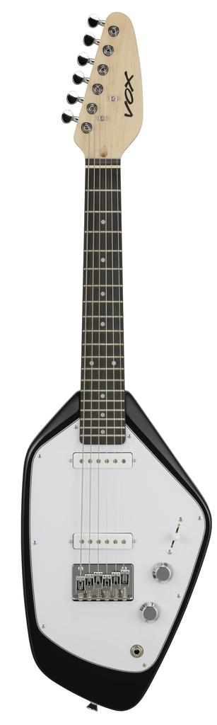VOX MARK V Mini BK Mini Guitar, Black, Short Scale, Regular Tuning, Ideal for Women and Children with Small Hands, Includes Carry Bag