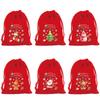 Christmas Candy & Apple Gift Bags - Red Snack Packaging