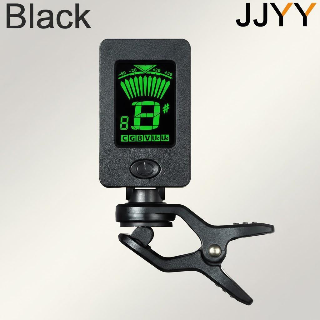 

Universal Chromatic Sensitive LCD Clip-on Guitar Bass Violin Ukulele Tuner Musical Instrument Accessories чорний
