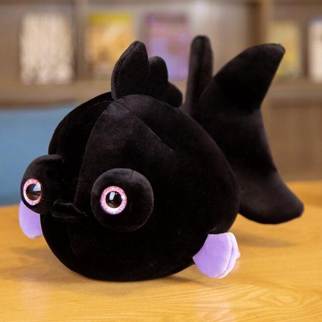 Lovely Golden Fish Plush Toys Cute Flounder Pillow Stuffed Soft Sea Animal Toys Kawaii Fish Dolls Room Sofa Decor Gift