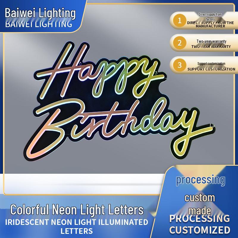 

Romantic Neon Artistic LED Light Sign with Aluminum Backing