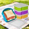 Airtight Portable Lunch Box Toast Shaped Prep Keeper BPA Free Food Container  For Travel