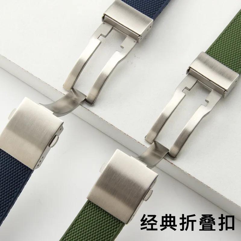 For Longines Conquest L3.781 L3.782 L3.742 L3.642 Silicone Rubber Dive Watch Band Replacement Strap 21mm Cut Adjustable Bracelet