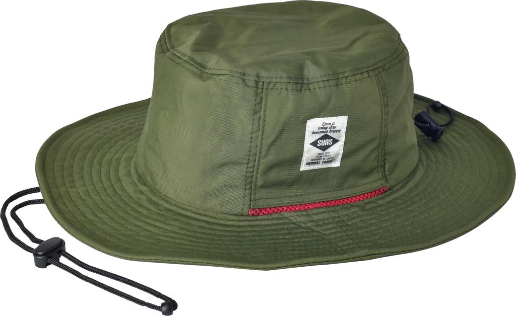 SUNS Regular Size 58cm Size Adventure Safari UV Chin (Suns) (Big 62cm) Hat, Water-Repellent, Waterproof, Adjustable, Protection, Outdoor, Colorful,