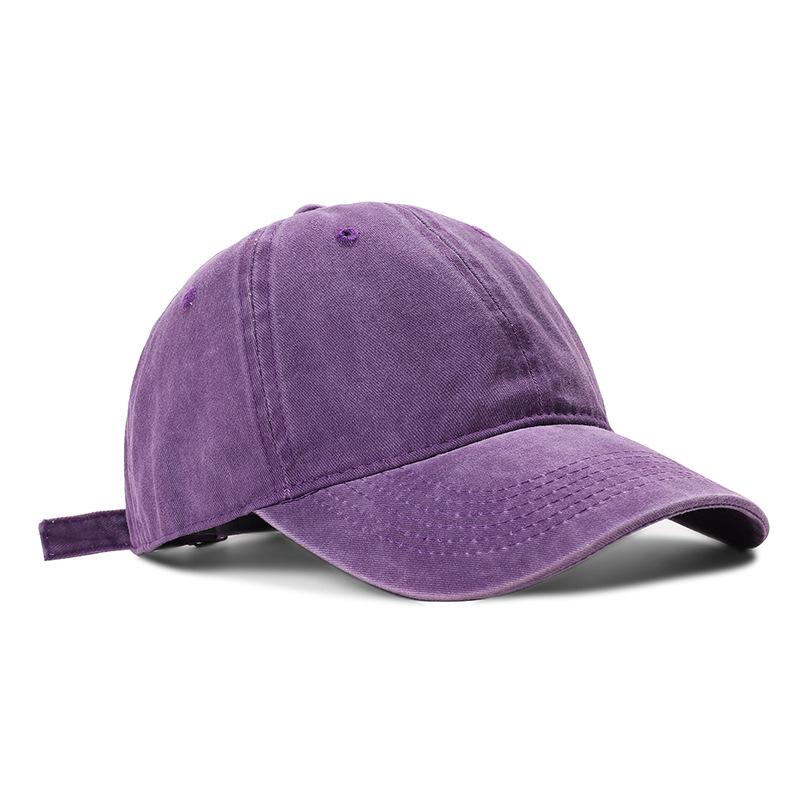 Hat Women'S Cap Soft Top Versatile Washed Solid Color Baseball Cap Casual Men'S Denim Hat