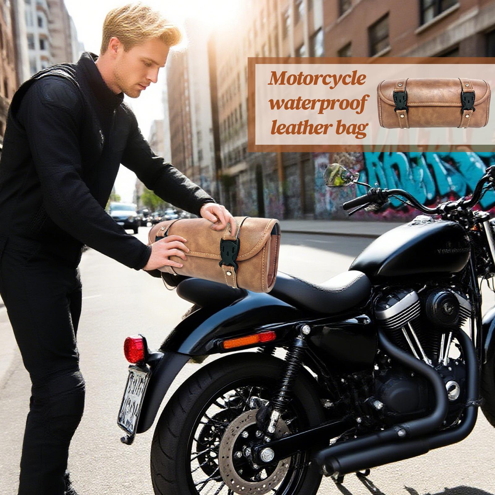 

Мотоциклетные сумки для заднего сиденья, мотоциклетная задняя сумка, органайзер для инструментов, хранение инструментов, водонепроницаемый кожаный органайзер для электросамоката CHINA