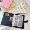 MINKYS Polka Dots PU Leer A5 Kpop Fotokaarten Verzamelaar Map idool Fotokaart Boek Idool Opbergalbum