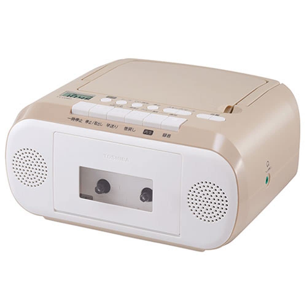 Toshiba TY-CDM1-C (Beige) CD Radio Cassette Recorder with Wide FM