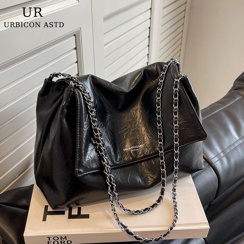 

Сумка большой вместимости для женщин 2025 Новое поступление Лето Доступная роскошь Особый интерес Наплечная сумка Модная Легче всего сочетать Сумка-тоут для поездок Black