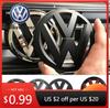 XJBRL1 For VW 2Pcs Car Front Grill/Rear Emblem Lid Covers Logo Sticker For Volkswagen VW GOLF 5 6 7 8 MK5 MK6 MK7 MK8 POLO Scirocco s