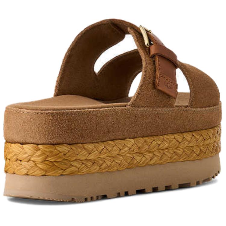 UGG Aubrey Slide Comfortable Simple One-Strap Sandals Women Sandals Brown 1167451-CHE