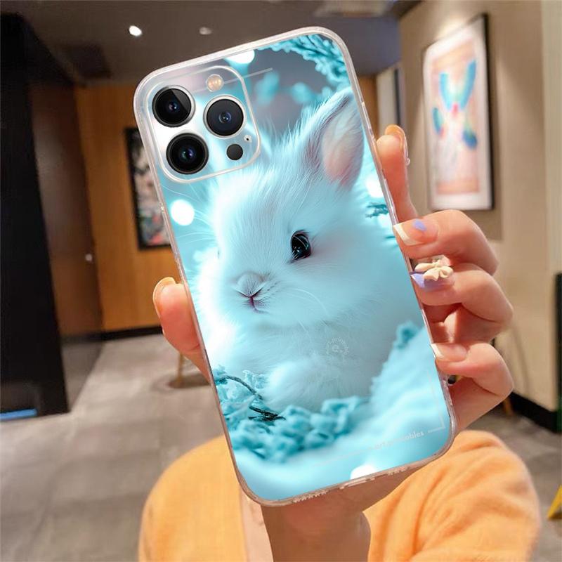 Rabbit Animal Phone Case For iphone 17ProMax 17 Pro Air 16 15 14 13 Pro Max 16 15 14 13 Pro 15Plus