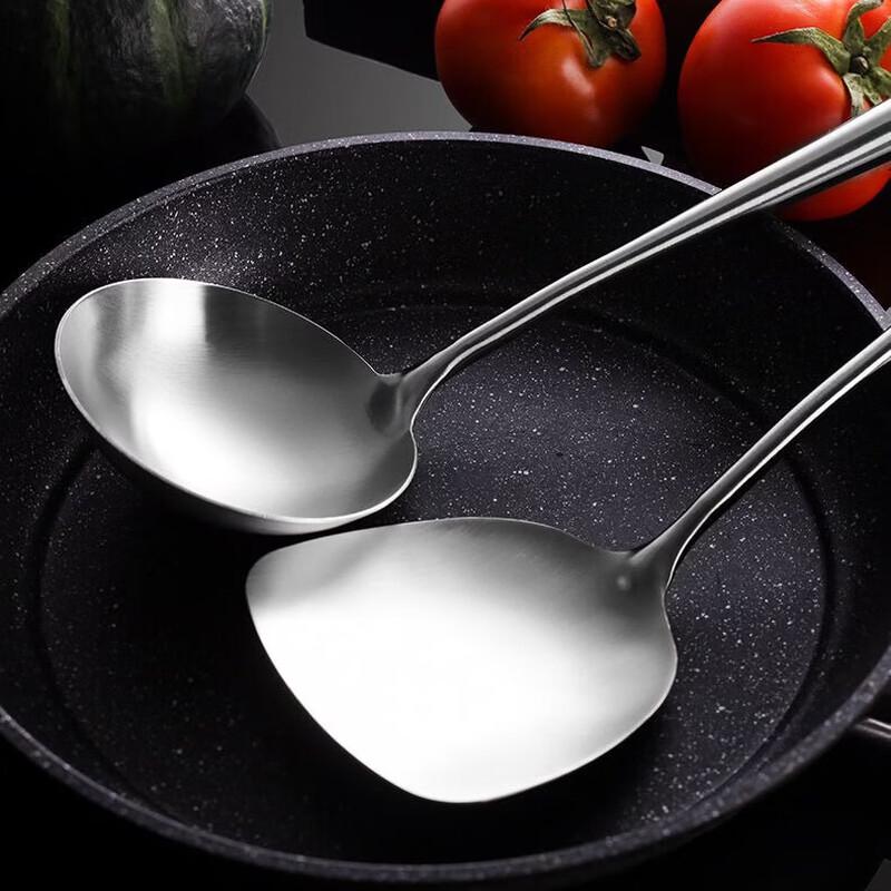 Wutuo Stainless Steel Frying Spatula Set, 4-Pack