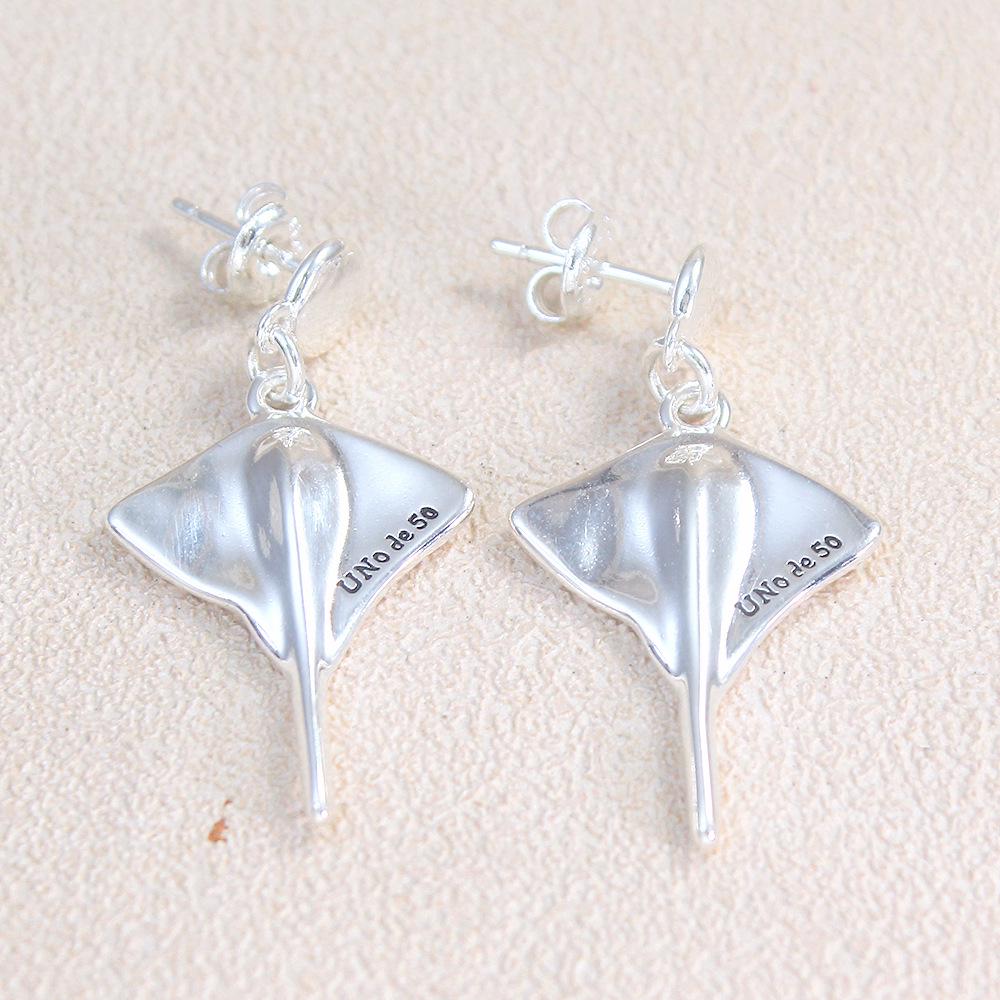 UNOde50 European-American Style Gold Silver Earrings