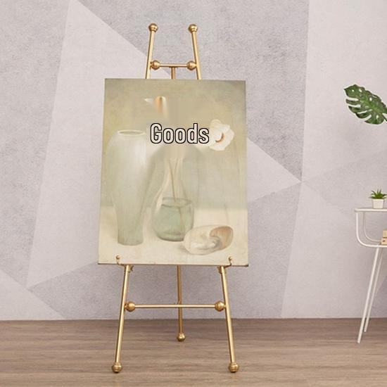 European-Style Wrought Iron Easel Floor Stand for Photos and Posters