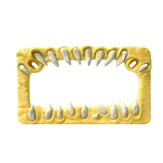 

Yousheng Motorcycle License Plate Frame Sharp-Toothed Fangs Design License Plate Protector Personalized Motorcycle Accessories хаки