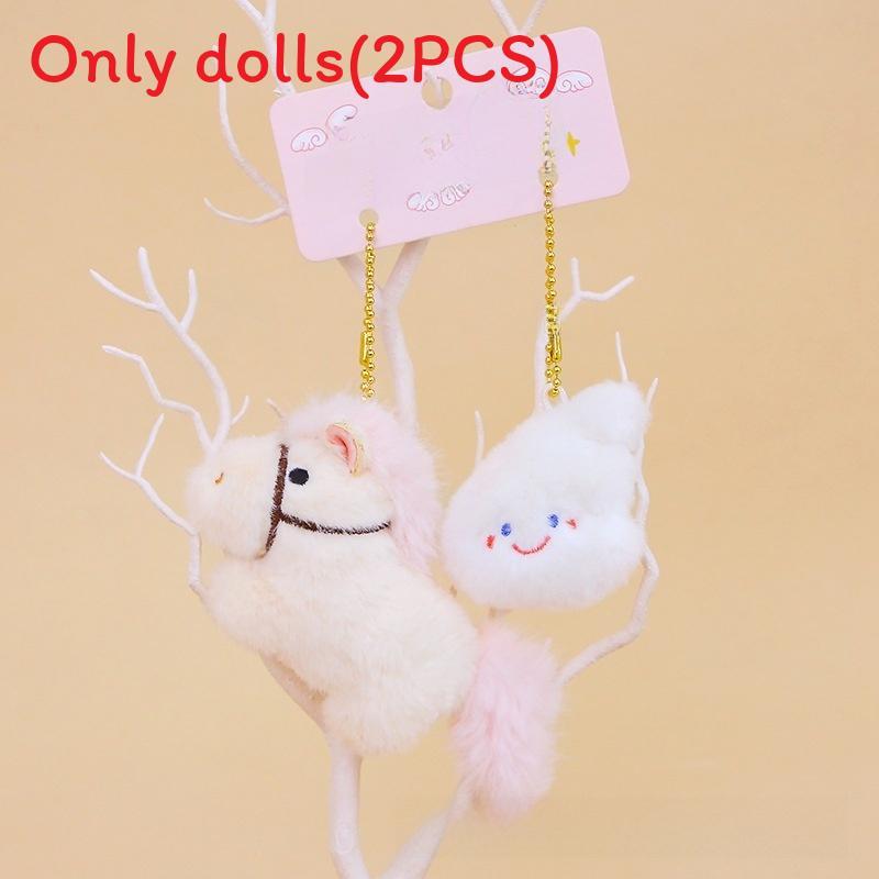 Plush Horse Keychain With Money Favors For New Year Decor And Bag Ornament