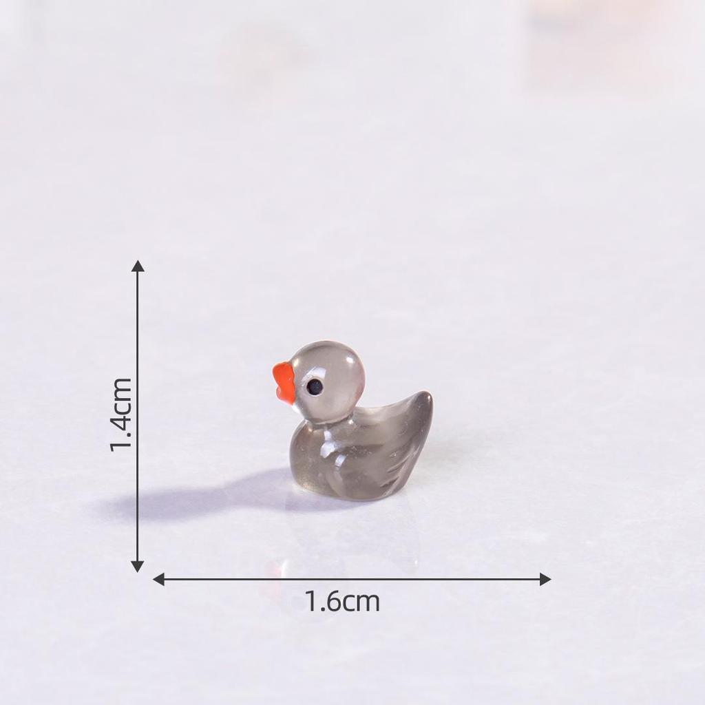 Pryskyřičná svítící kachna DIY komponenty pro šperky a vlasové doplňky