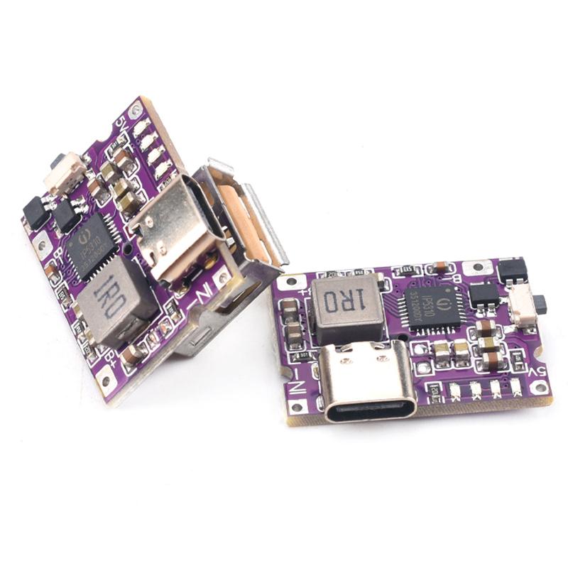 Type-C Usb 5V 3A Boost Converter Step-Up Power Module Ip5310 Mobile Power Bank Accessories With Switch Led Indicator