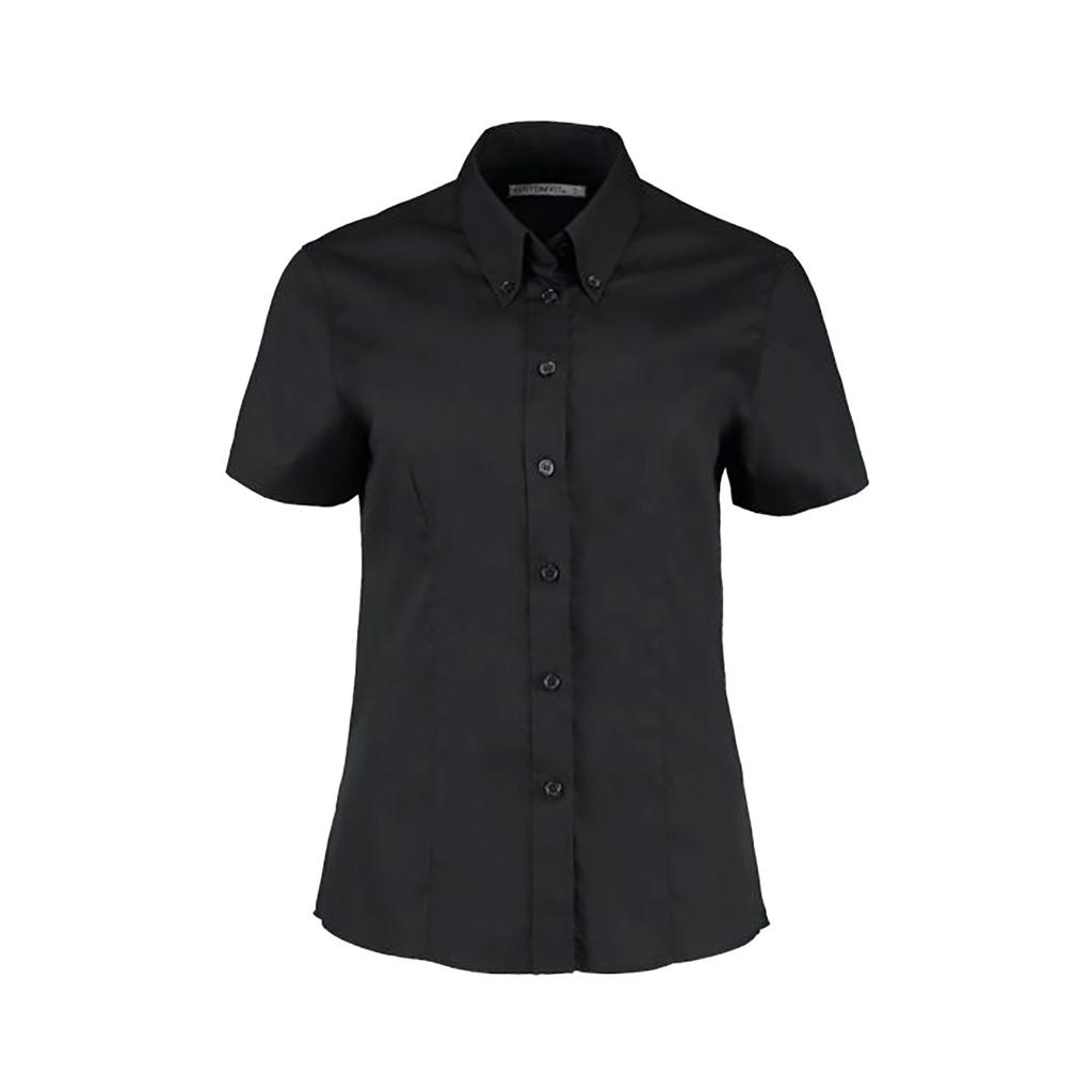 Kustom Kit Ladies Corporate Oxford Short Sleeve Shirt
